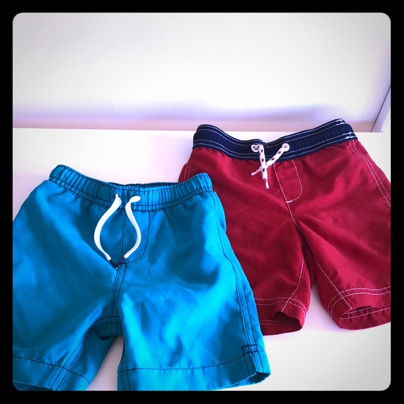 Toddler 3T boys swim trunks 2 pairs! - Picture 1 of 3